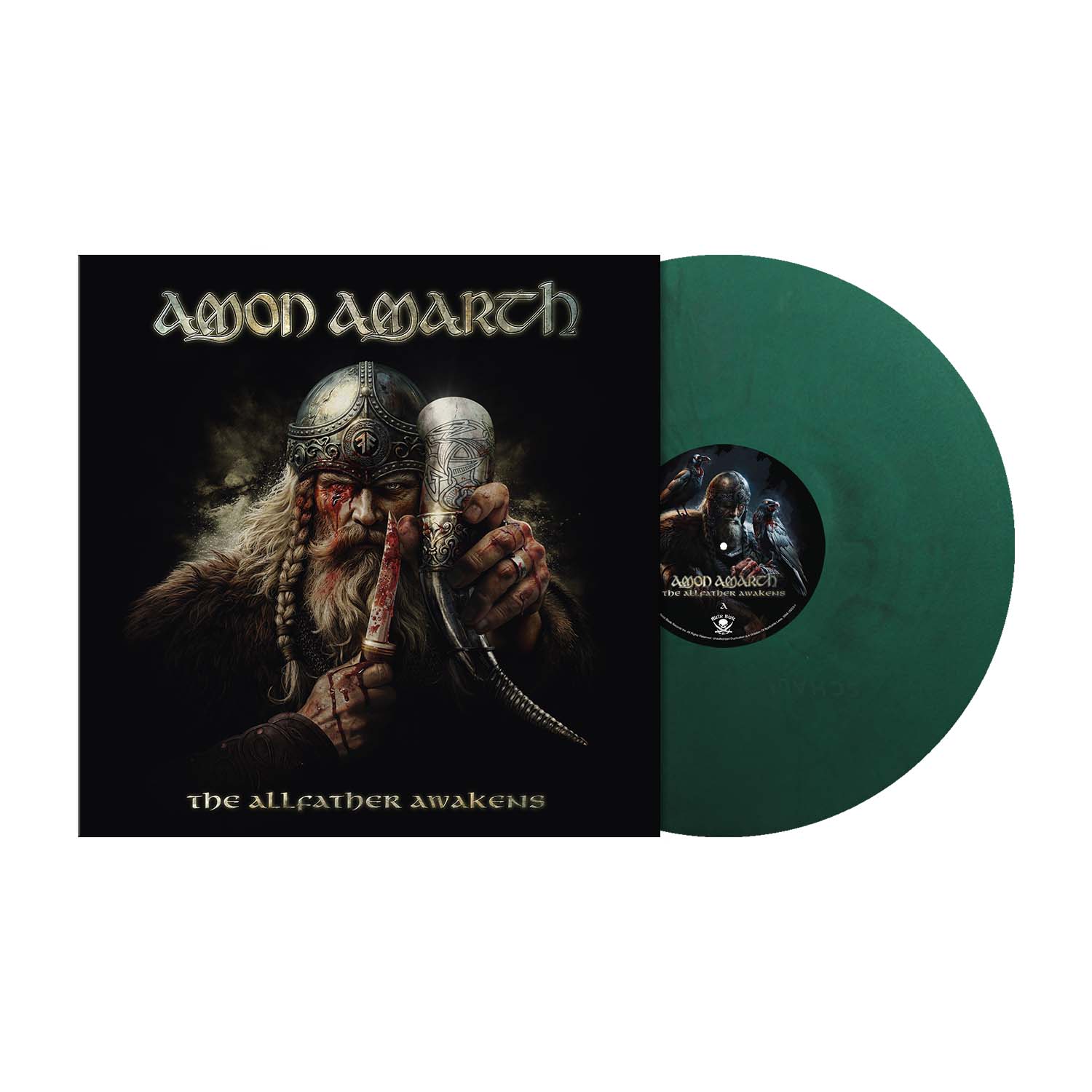 Amon Amarth (The Allfather Awakens) Oden's Hunt Green Marble Vinyl